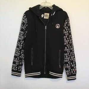 Being Human Men's Full Sleeve Zip Front Hooded Sweatshirt Size L